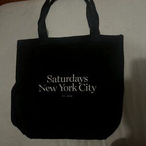 Saturdays New York City | Black and White Tote Bag, Lightly Used